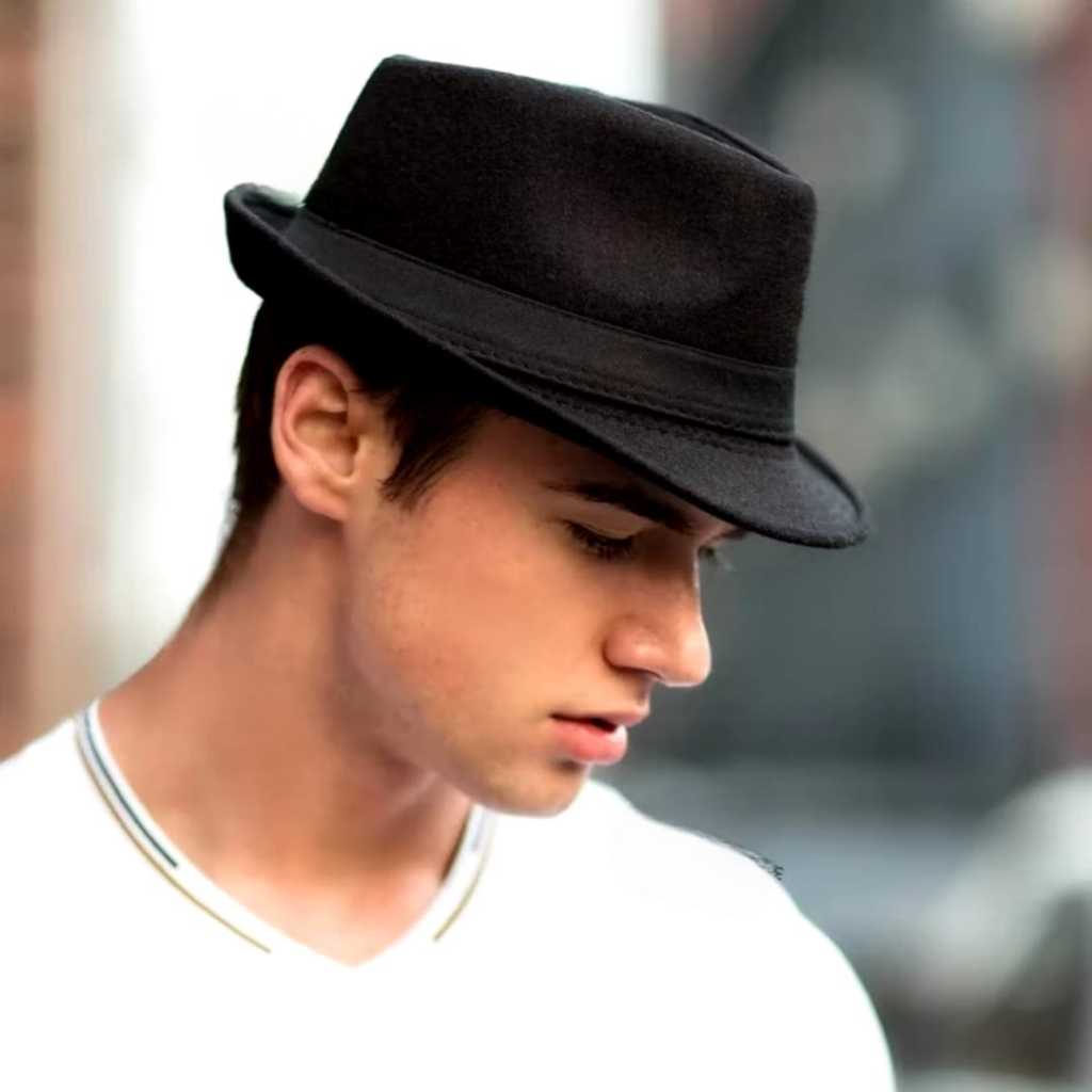 Quino หมวก Fedora กํามะหยี่ธรรมดาสําหรับผู้ใหญ่หมวก Fedora ทะเลสาบ Unisex