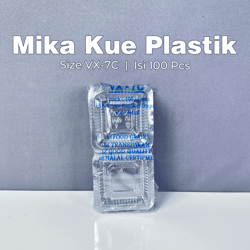 เค้กพลาสติก VIP Mica ขนาด VX-7 C เนื้อหา 100 ชิ้น / ฟองน้ํา Mica / เค้ก Mica