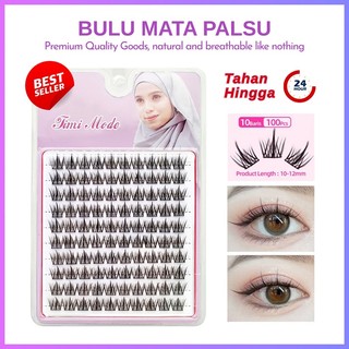 Bulu Mata Palsu 3D Korean Look Super Natural | 3D Wispy False Lashes Beginner Friendly | Anti Air Reusable COD Lem Aman Kualitas Baik