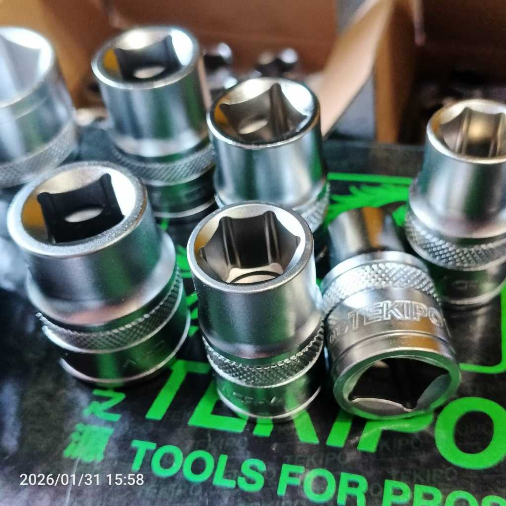 MATA Tekipo ประแจกระบอกสั้น 1/2" Dr 6 Pt Or 12 Pt ขนาดต่างๆ 8mm - 32mm ขายปลีก