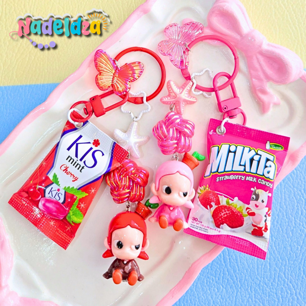 GANTUNGAN Nadeldza Bag Charm Popbean Zsiga Snack Time Series น่ารักกระเป๋าแขวน