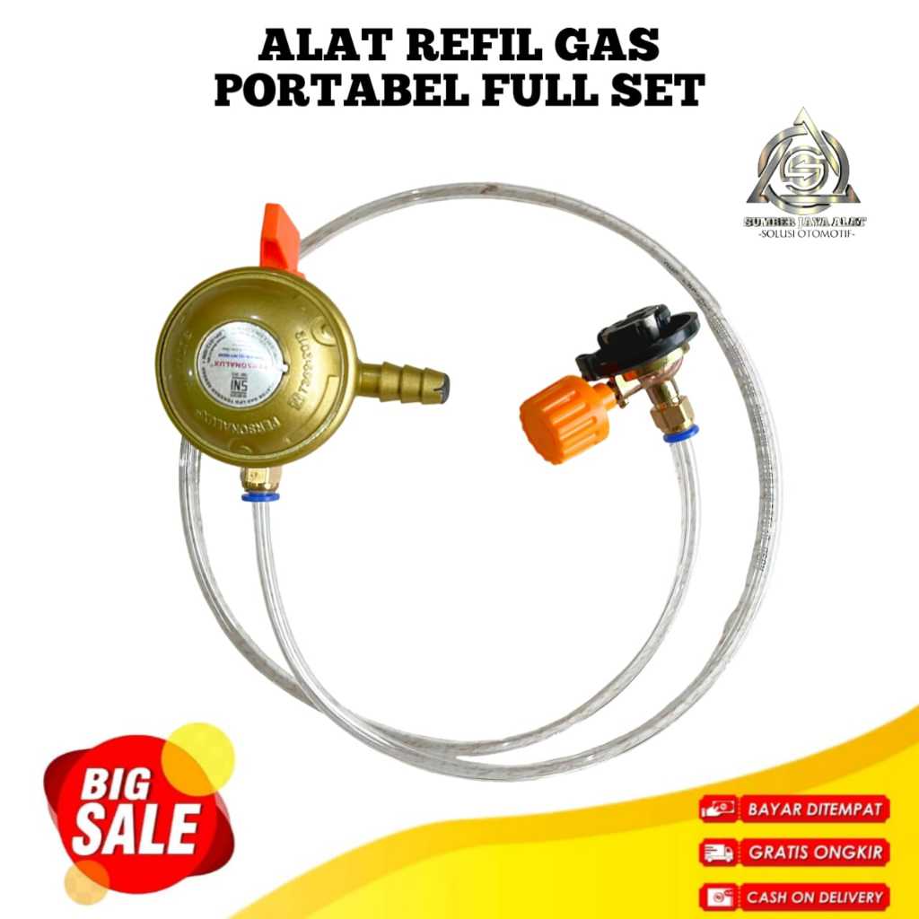 [ COD ] เครื่องมือเติมชุดเต็มชุด / Hicook Gas Can Refill Tool Camping Gas