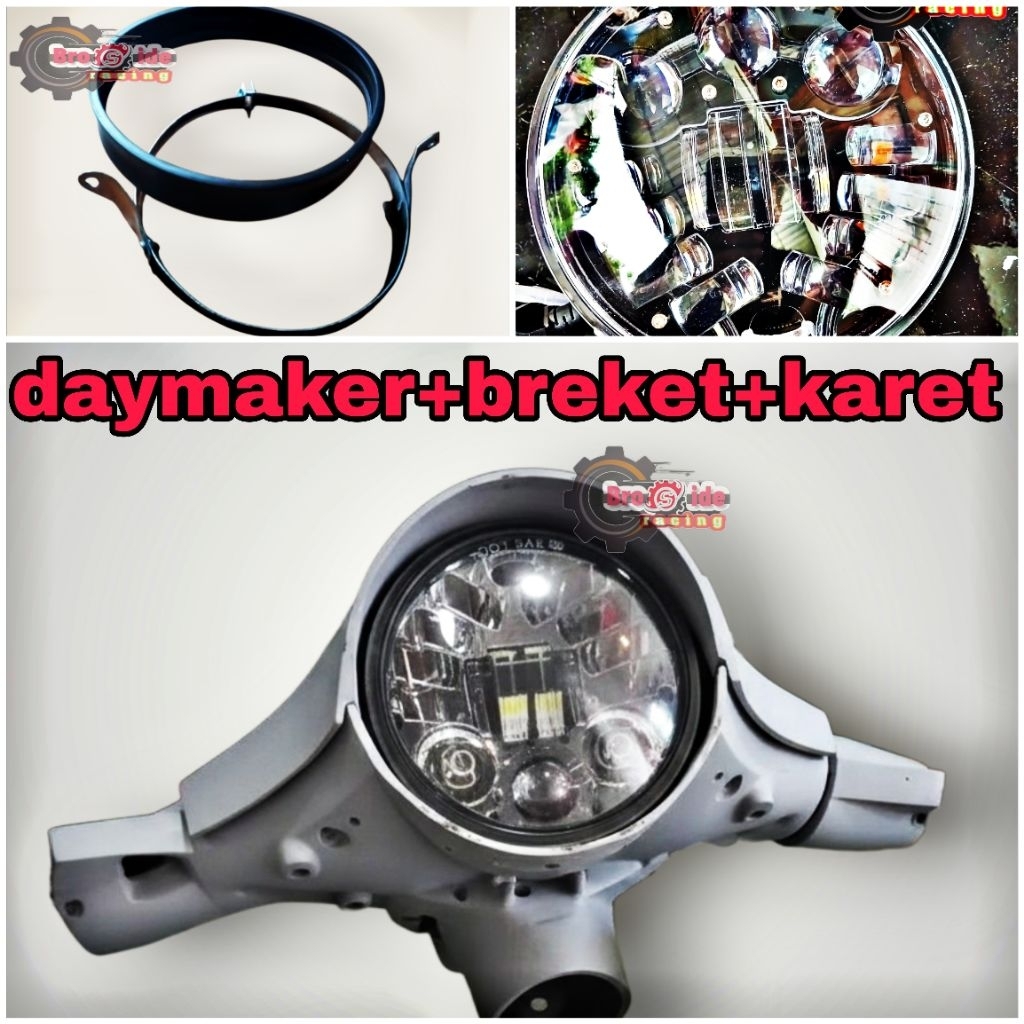 Vespa New PX Light Ring Bracket/Light Ring Bracket ใหม่ Px Handlebar Light Bracket