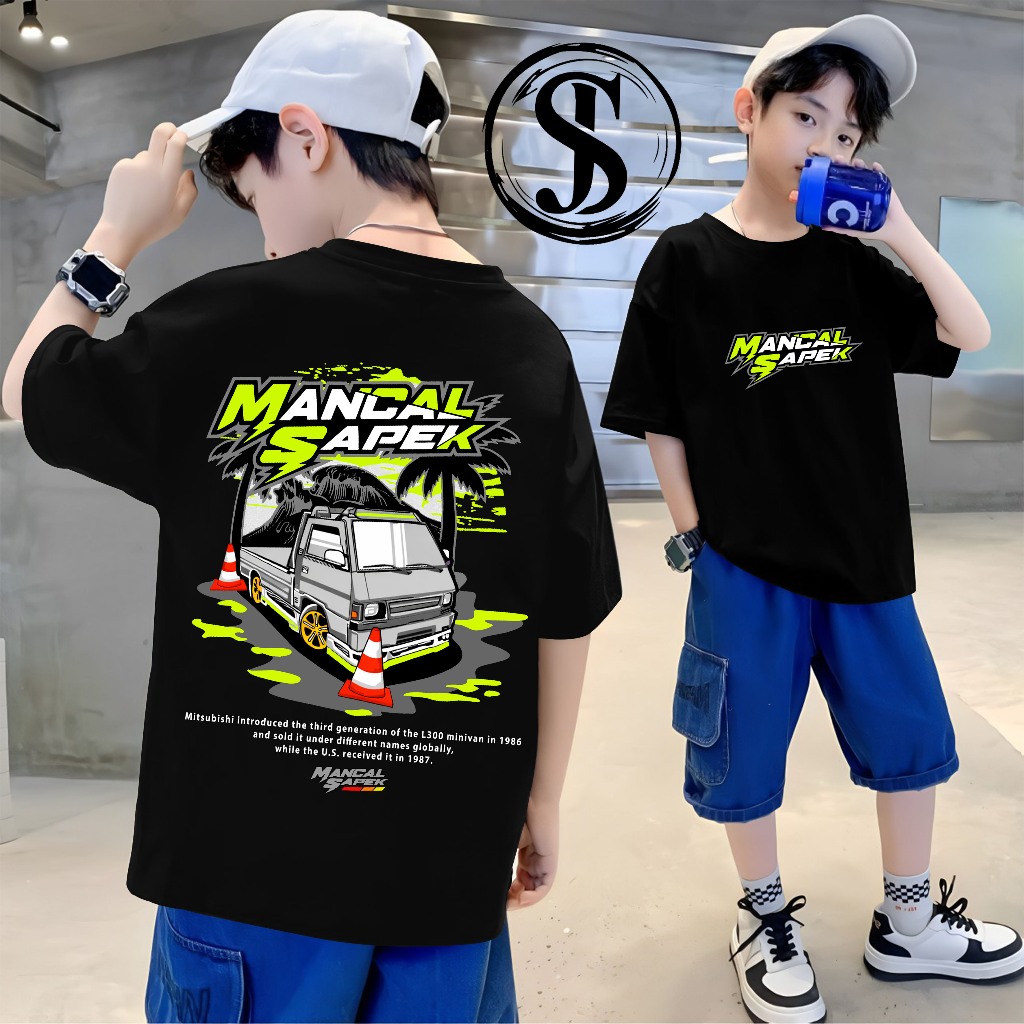 เสื้อยืด MANCAL SAPEK COLT L300, เสื้อยืด DISTRO, PICUP DRIVER, เสื้อผ้า CHILDREN, COMBED 30S