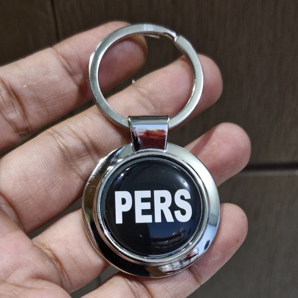 GANTUNGAN PERS พวงกุญแจสแตนเลสระดับพรีเมียม / พวงกุญแจโลโก้ตัวบันทึก Pers
