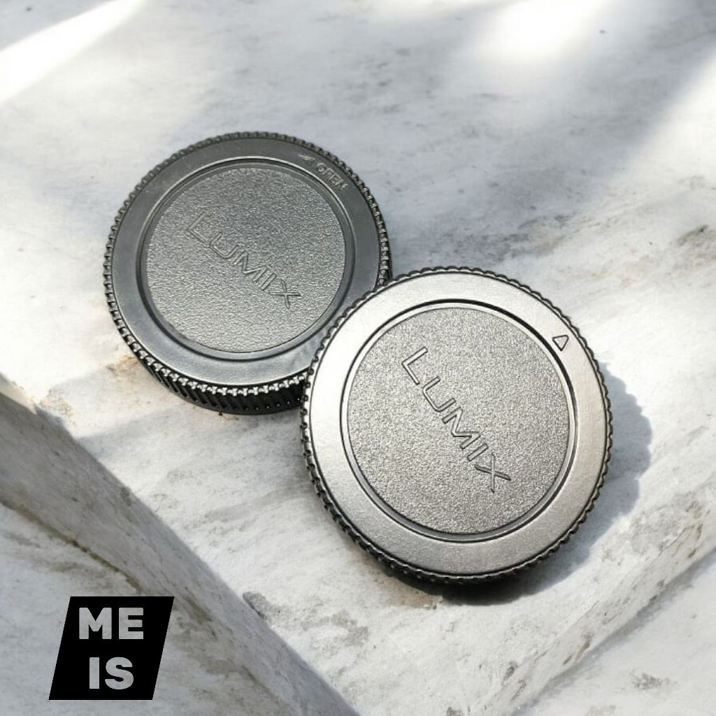 1 ชุดหมวกหลัง Lumix GX7 GX8 GX9 GX85 G5 G6 G7 GF3 GF5 GH2 - ฝาครอบเลนส์หน้าและหลัง