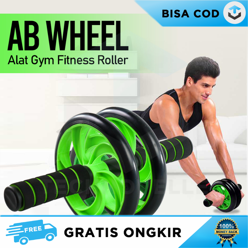 ABDOMINAL ROLLER FITNESS BODY SHAPER EQUIPMENT BALANCE STRENGTH CARDIO TRAINING GEAR SPORT