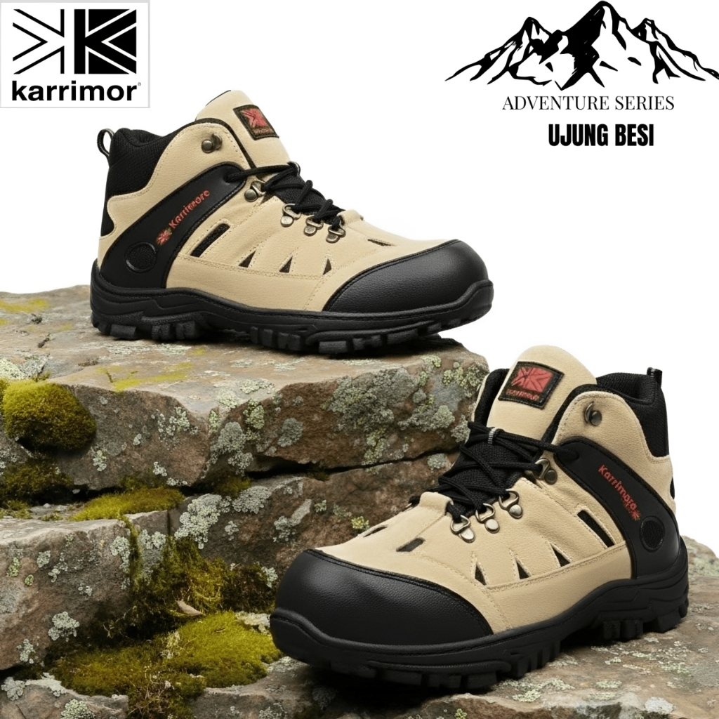 Karrimore Mens Mountain Boots Steel Toe Safety Boots Karimore Tactical Tracking Hiking Muncak Shoes