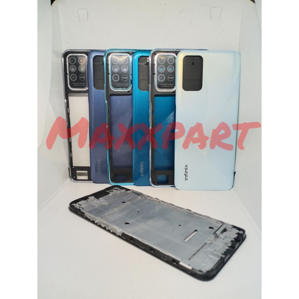 HOUSING/CASING FULLSET BACKDOOR + BAZZEL + กรอบ LCD INFINIX NOTE 8 X692
