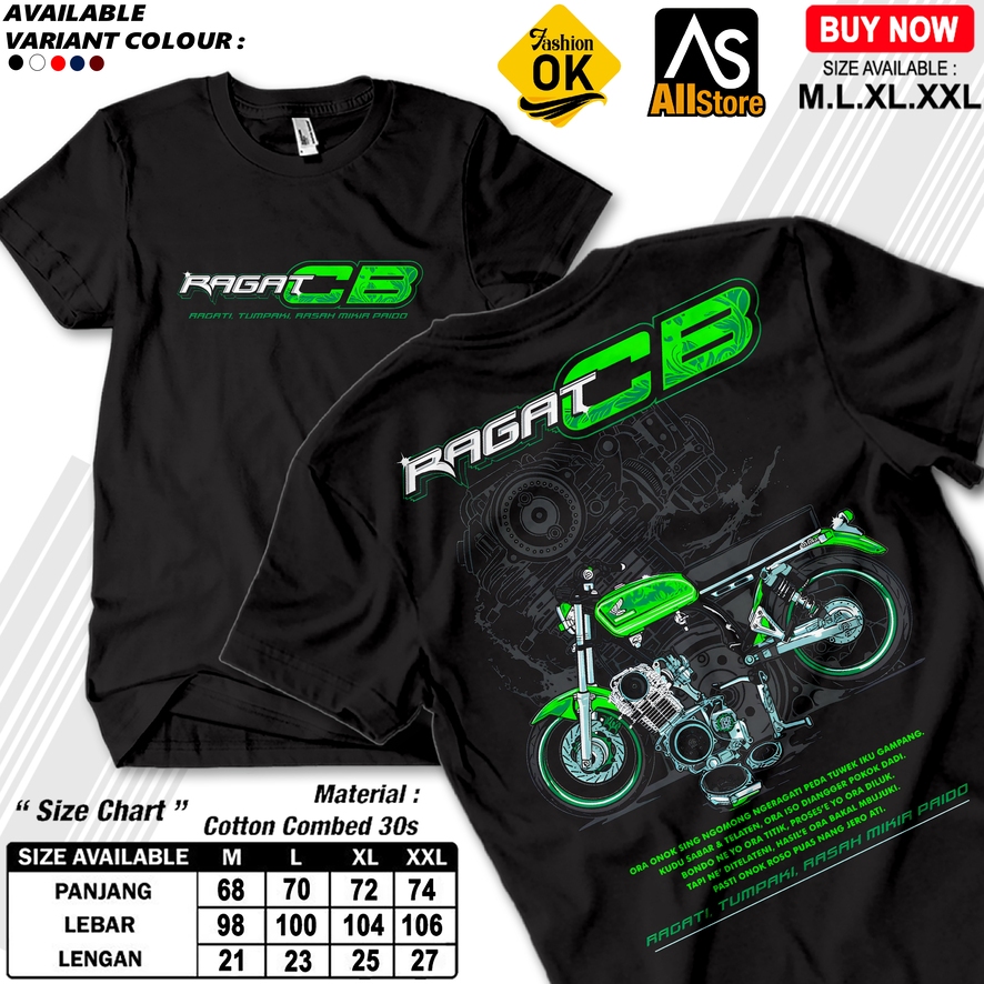 V147 Cb kenmake เสื้อยืด cb ผู้ชายผู้หญิง รุ่นสีดํา