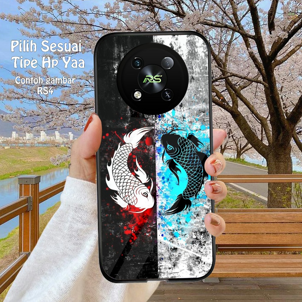 HP Itel RS4 Glossy Glass Softcase - เคสโทรศัพท์ Itel ล่าสุด - เคส Itel RS4 - เคสโทรศัพท์ Itel - เคสโ