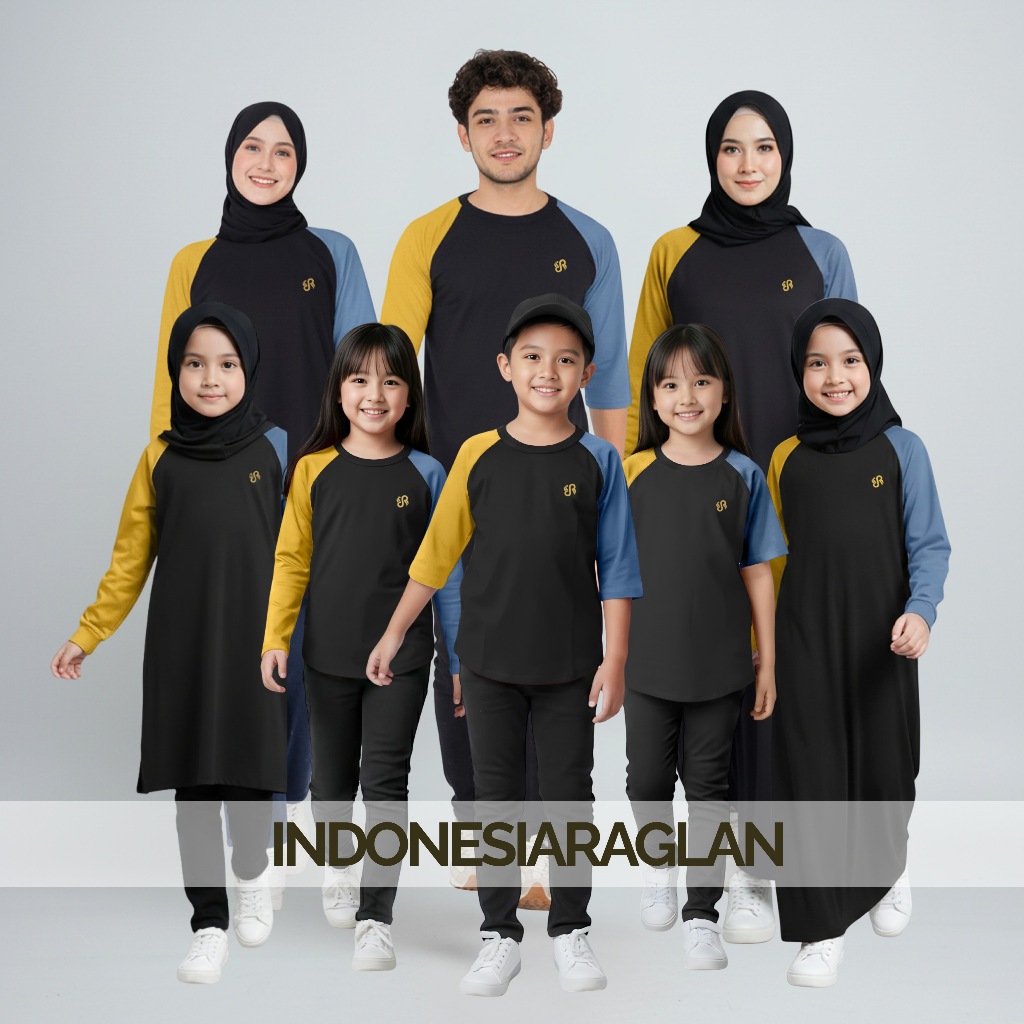 Indonesia Raglan Color HTC 02 Family Set Family, Couple, All Models to Oversize
