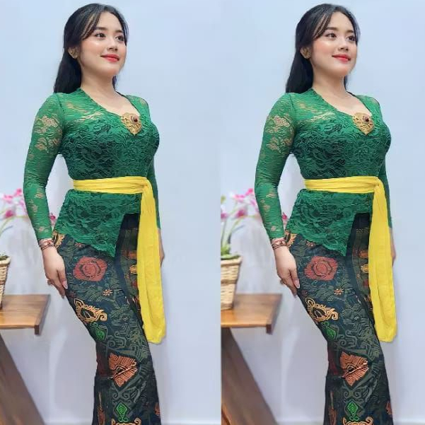 Brocade Kebaya/Modern Kebaya/ผู้หญิงแขนยาว Kubaru Kebaya