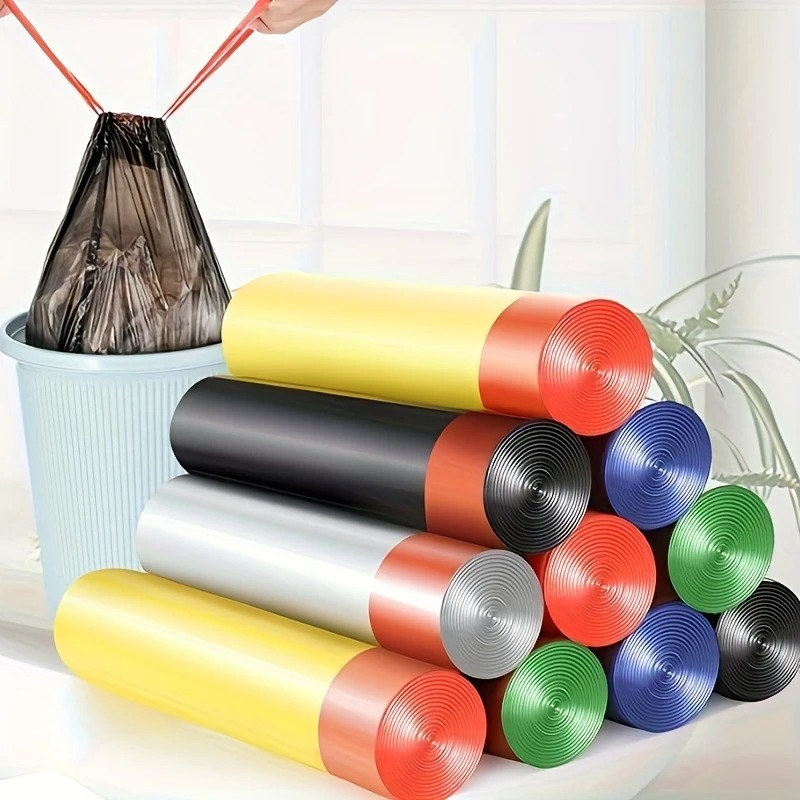 ถุงขยะพลาสติก เชือกม้วน 45x50 ม. ถุงขยะอเนกประสงค์