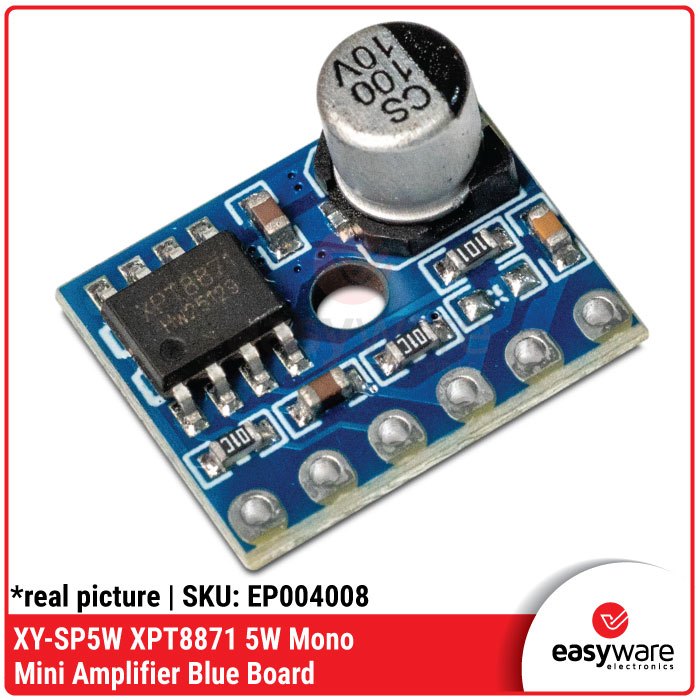 XY-SP5W XPT8871 XPT 8781 5W Mono Mini Audio Amplifier Board Class AB Blue PCB ลําโพงโมดูล