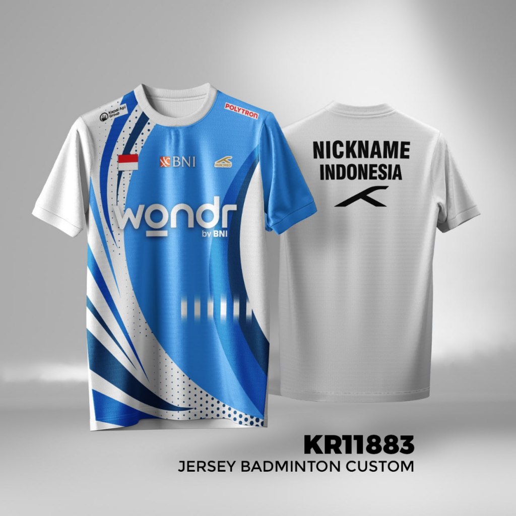 Lining Badminton Jersey Custom Name Dryfit Premium Full Print Size XS-6XL