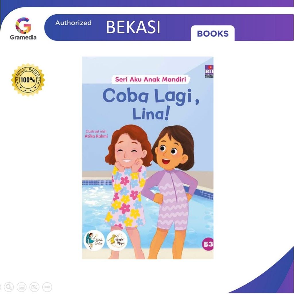 Gramedia Bekasi - I AM INDEPENDENT CHILDREN SERIES: TRY AGAIN, LINA!