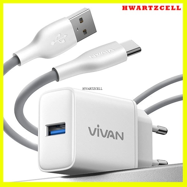 VIVAN C18C Type C - 3A 18Watt Quick Charging Charger พร้อมการรับประกันของแท้