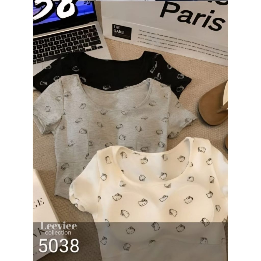 5038 - เสื้อตัวสั้นคิตตี้