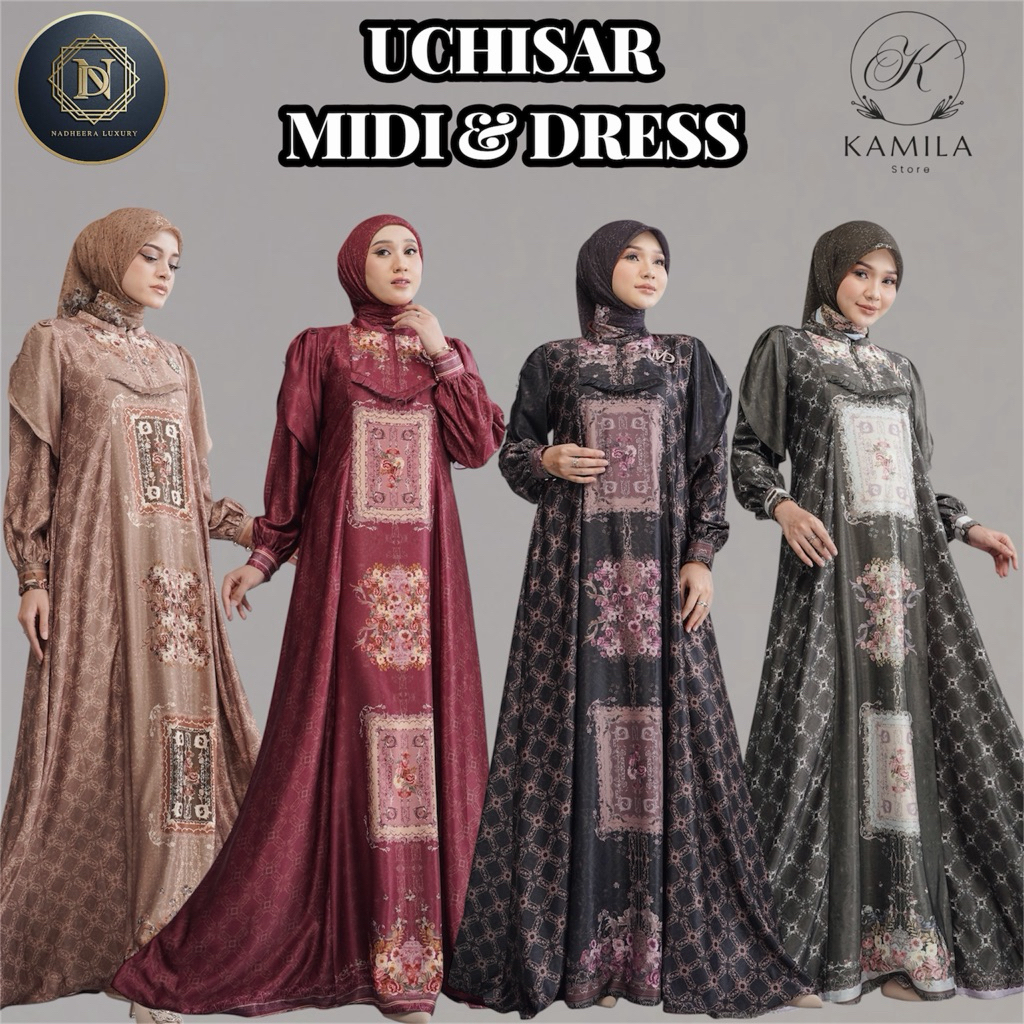 Uchisar Midi & Dress by Nadheera Luxury Uchisar Dress Nadheera Luxury Silk Roberia Premium Dress Nad