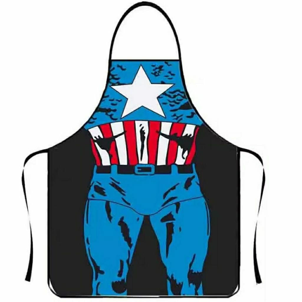 FUNNY KITCHEN APRON CAPTAIN AMERICA APRON