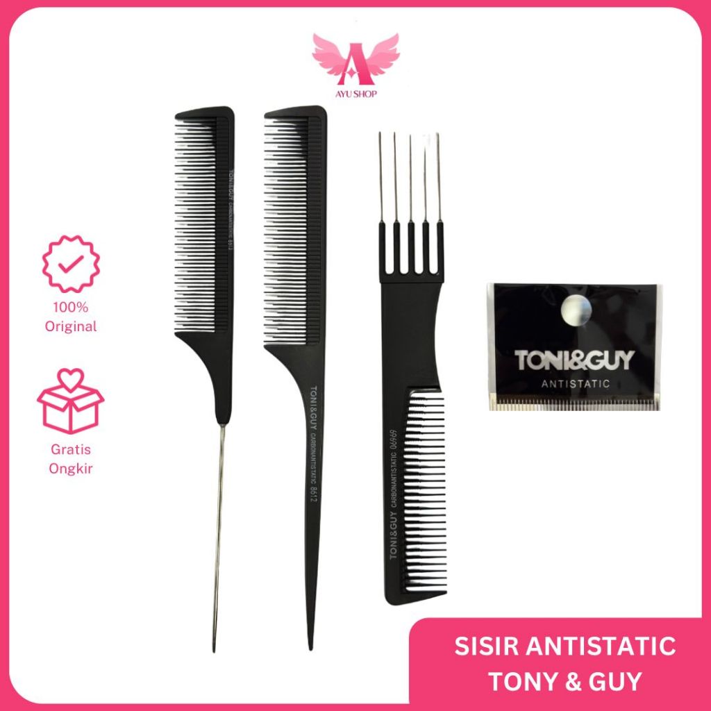Tony & Guy จัดแต่งทรงผมหวี Tony & Guy หวีป้องกันไฟฟ้าสถิต