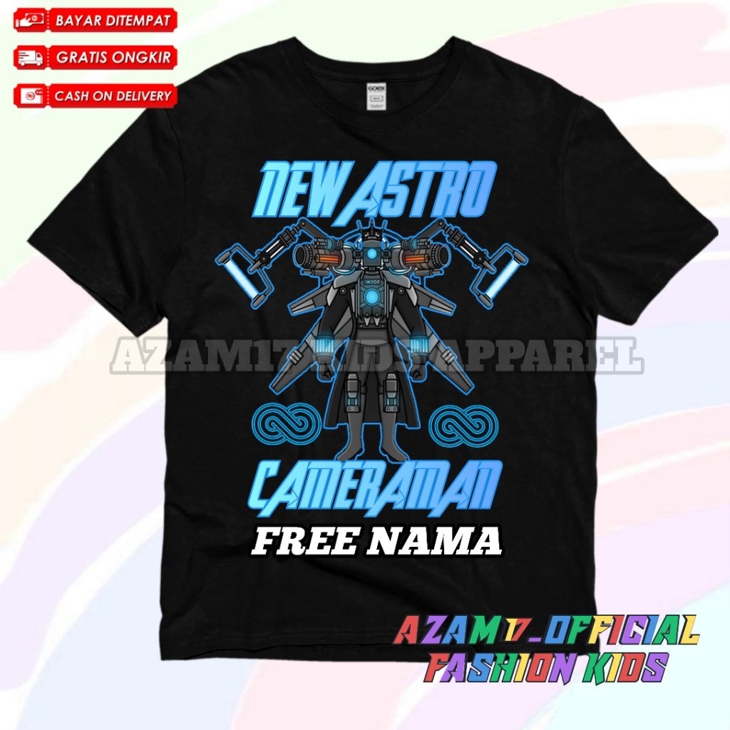 ใหม่ ASTRO TITAN CAMERAMAN CHILDRENS เสื้อยืด UPGRADE ฟรีชื่อ / TITAN CAMERAMAN SUPER UPGRADE SKIBID