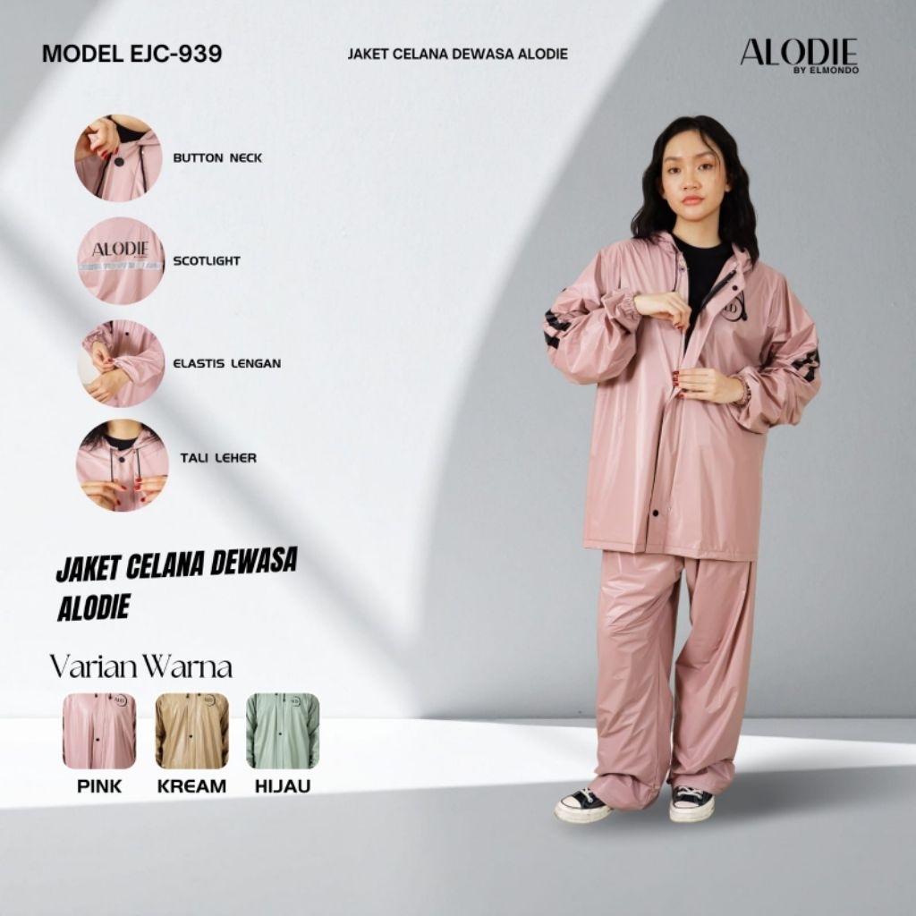 ชุดเสื้อกันฝน ALODIE ใหม่ล่าสุดและอินเทรนด์ EJC 939 By Elmondo
