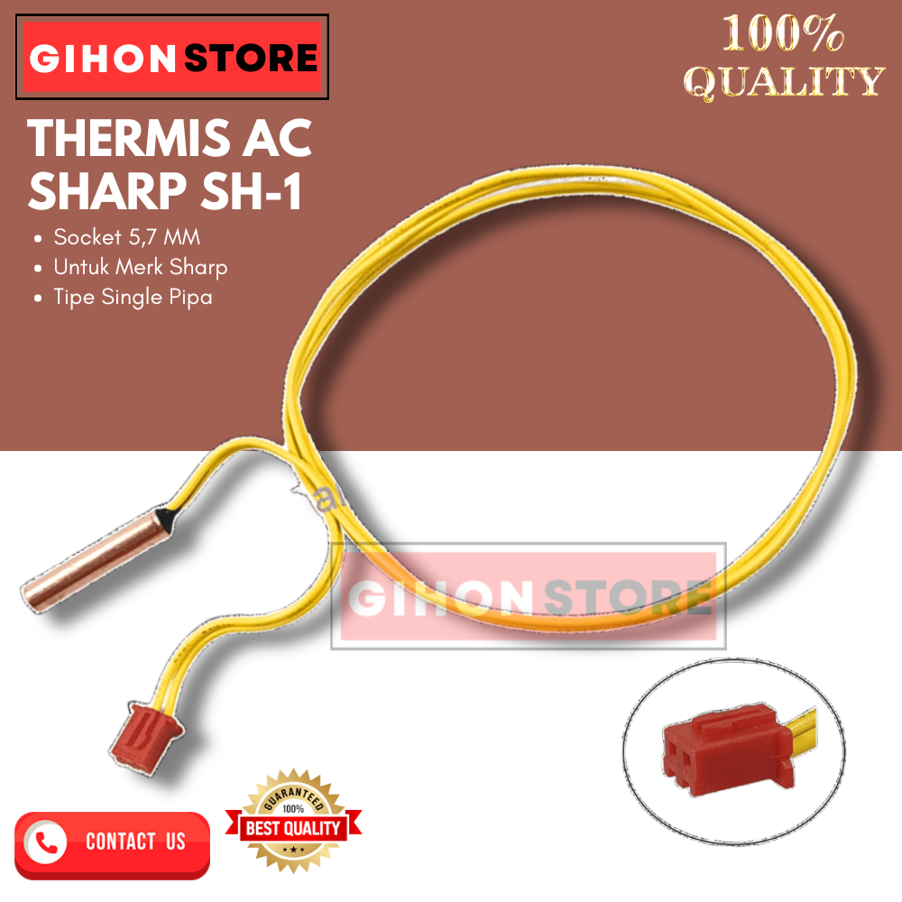 SHARP AC THERMIS SINGLE PIPE SH-1 SOCKET ขนาด 5.7 MM