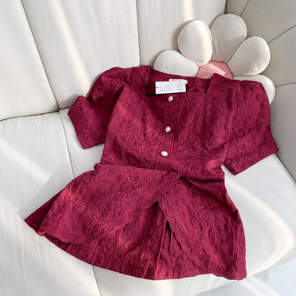 [ LittleBigclothes ] เสื้อปัก Hara // เสื้อเชิ้ตผู้หญิง Midsize Tops เสื้อขนาดใหญ่ของผู้หญิง
