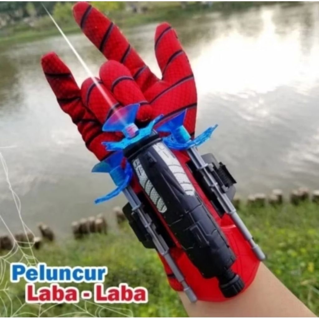 Spiderman Shooter Spider Web ถุงมือเด็กของเล่น Superhero Kids