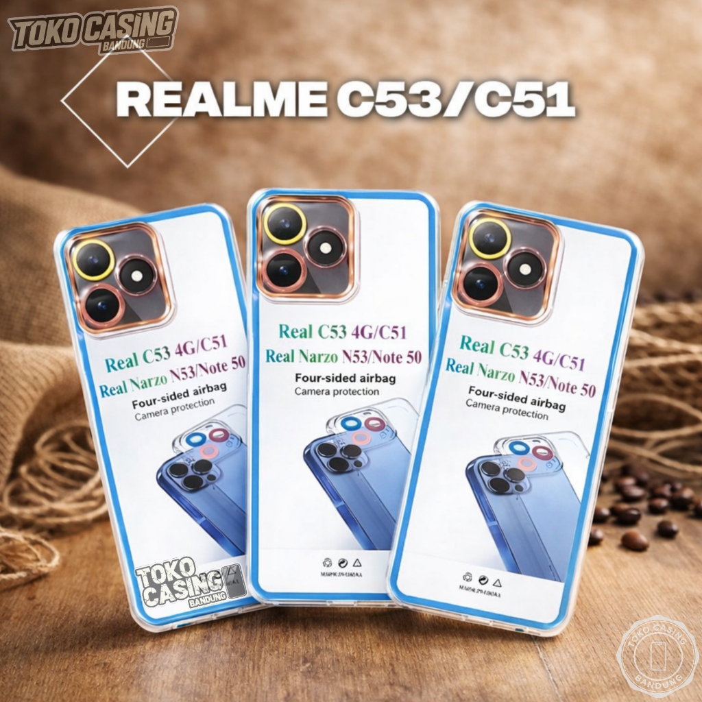 Realme C51 เคสใส (RMX3830) Note 50 (RMX3834) ปลอกธรรมดา