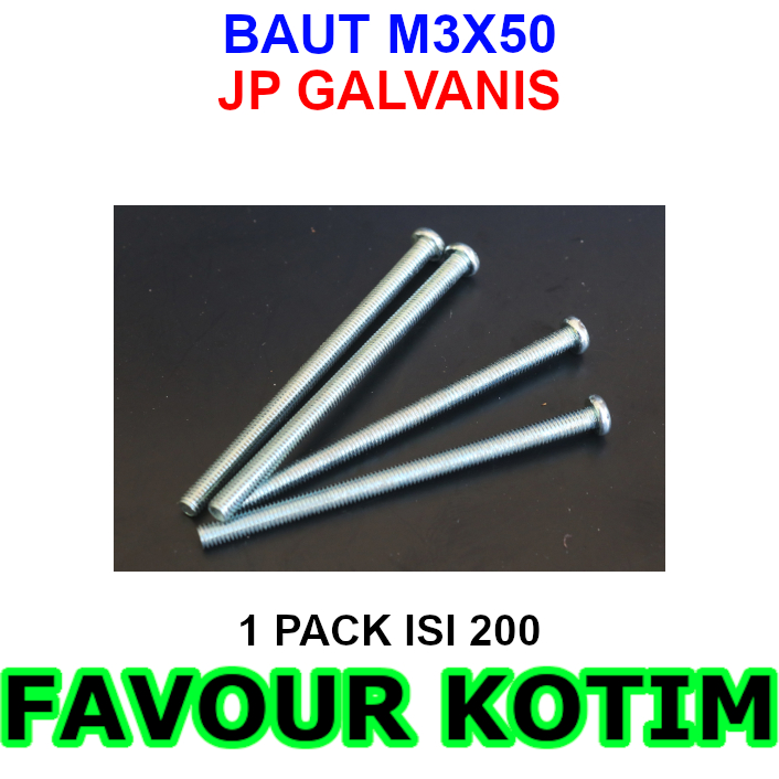 สีขาว JP BOLT M3X50 3MM X 50MM 3 MM 1 PACK CONTAINS 200 FVKOTIM