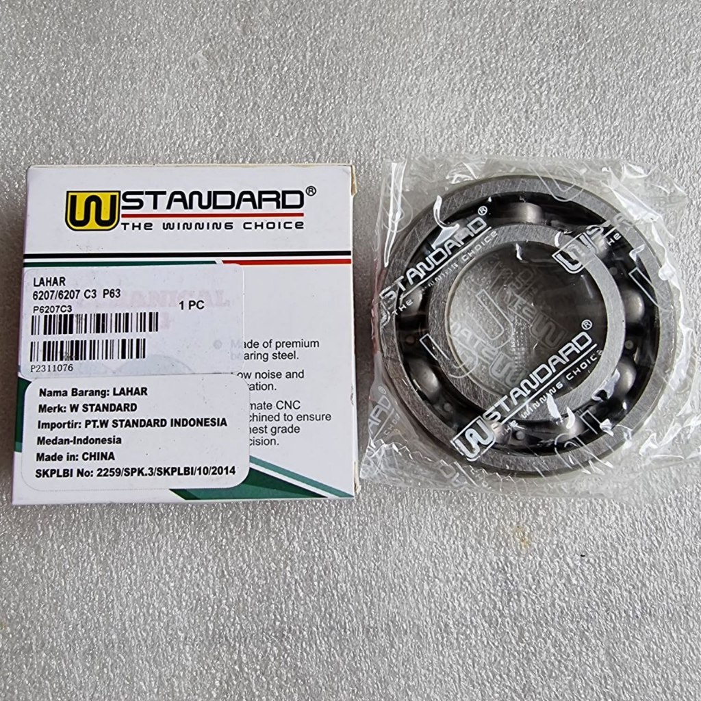 LAR BEARING 6207 C3 ORIGINAL W STANDARD