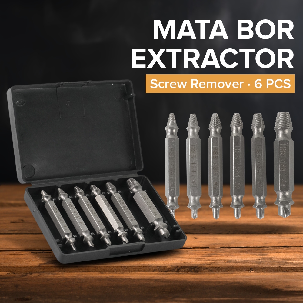 MATA Screw Extractor Screw Remover ดอกสว่านสําหรับสกรูที่เสียหาย