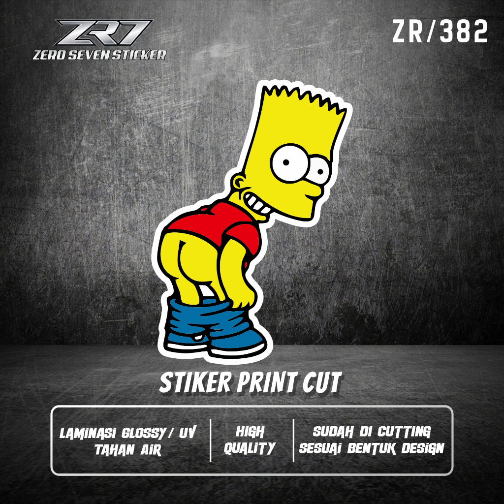 SIMPSON CARTOON STICKERS / สติ๊กเกอร์มอเตอร์ไซค์ / สติ๊กเกอร์ VIRAL / สติ๊กเกอร์หมวกกันน็อค / สติ๊กเ