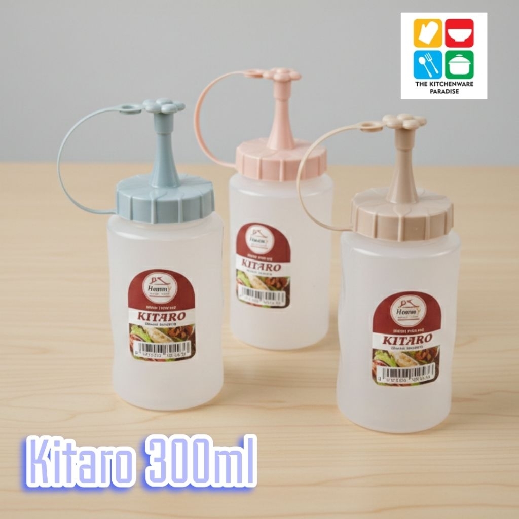 Kitaco ซอสพลาสติก/ขวดkecap 300ml, 400ml, 500ml, 700ml hommy