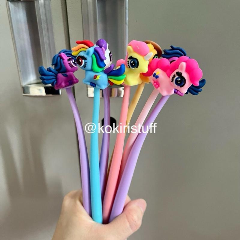 Sharing Gel Pen Character Capybara, Kitty, Witch, Mario Bros, Stitch, Panda, Kuromi, และ Pony