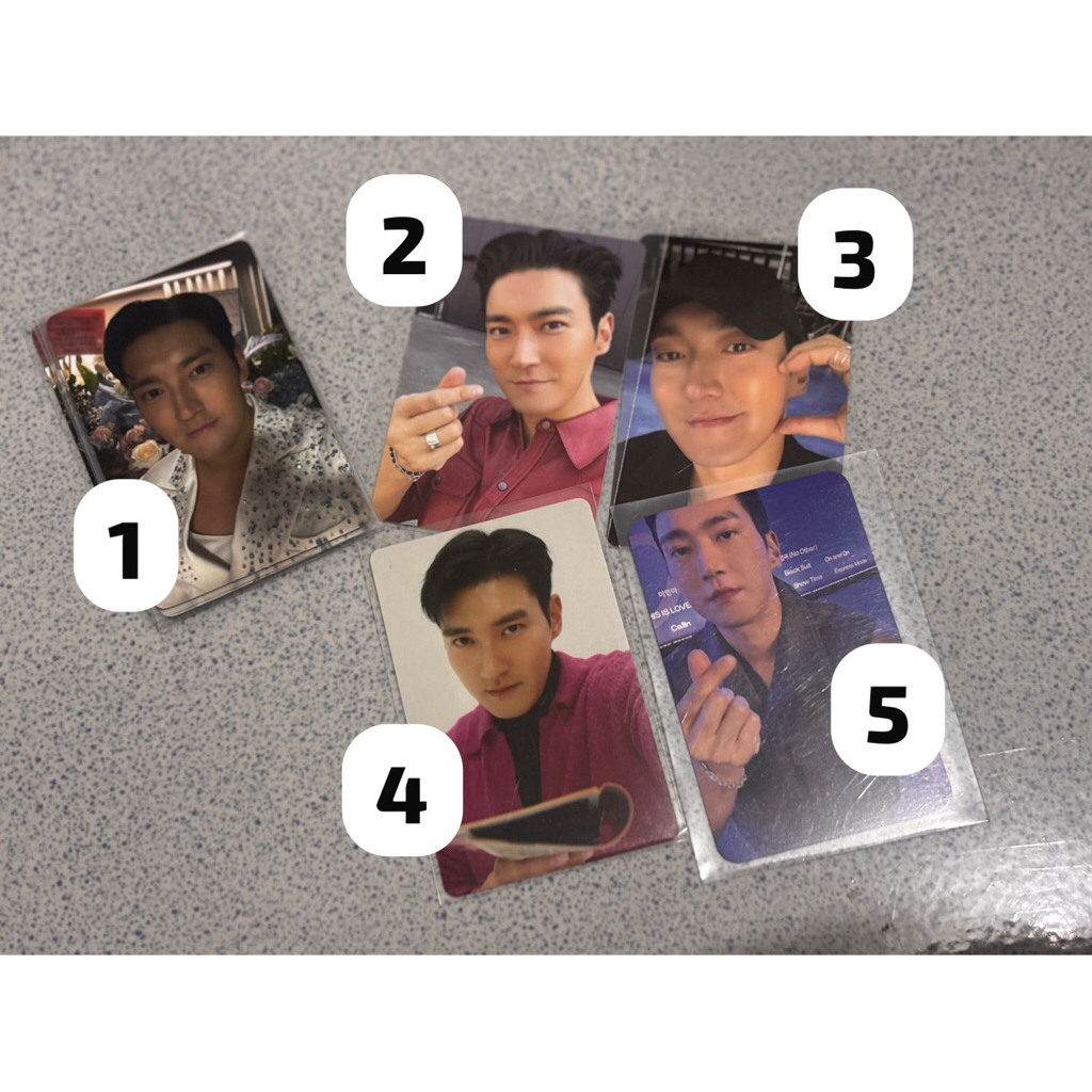 การ์ดรูปถ่าย SIWON SUPER JUNIOR