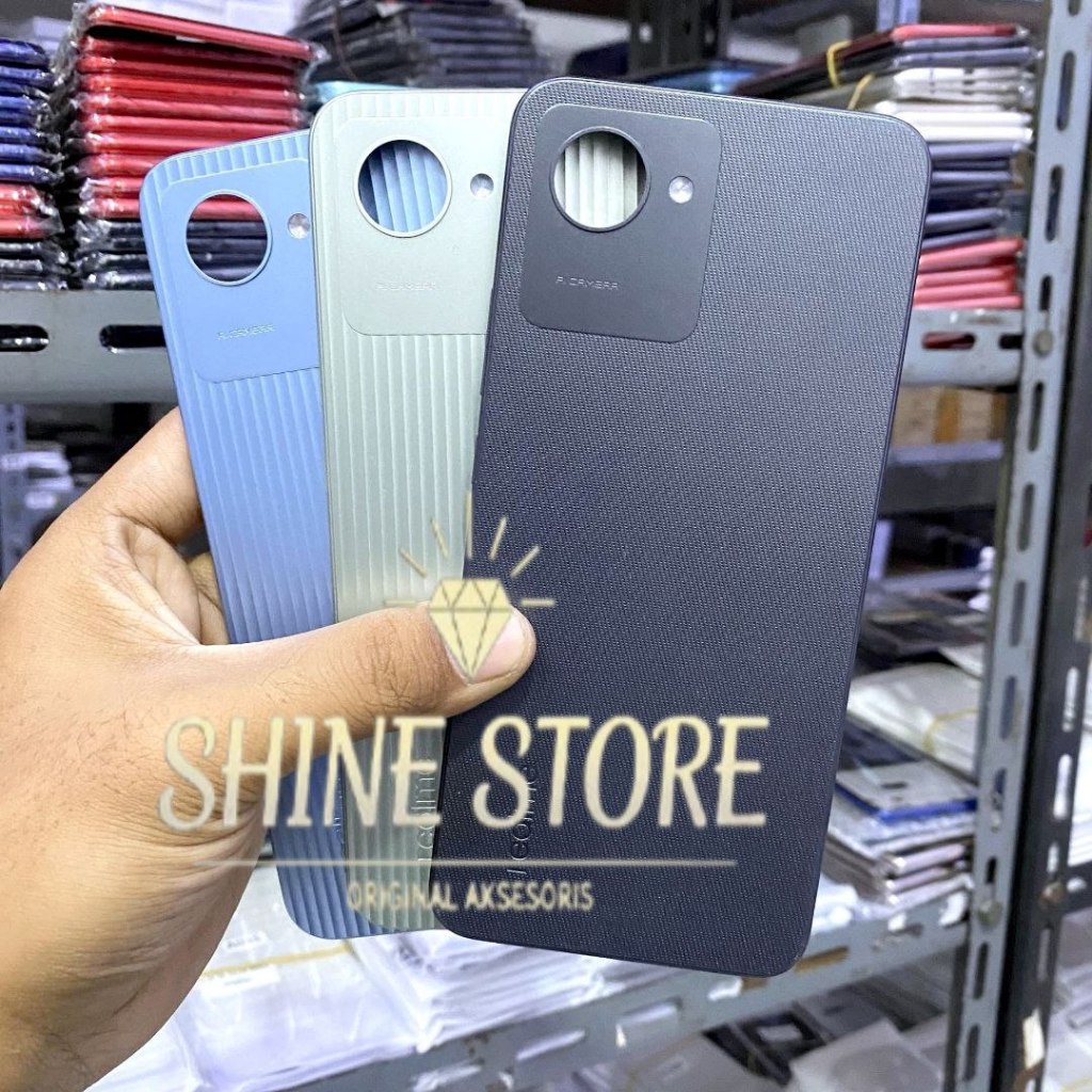 ที่อยู่อาศัยประตูหลัง HP Realme C30S RMX3690 Bekdor เคสฝาหลัง