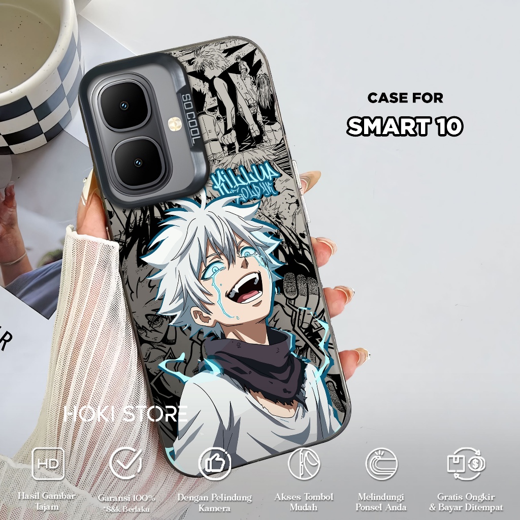 CASE INFINIX SMART 10 SPARK GO 2 - HUNTER X HUNTER Motif - HYBRID IMD PLATE PREMIUM GLOSSY SO COOL -