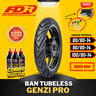 [READY COD] BAN FDR TUBLES RING 14 GENZI PRO TUBELESS ( 80/80-14 / 90/80-14 / 100/80-14) / BAN MOTOR MATIC FDR / BAN FDR RING 14 TL / TM325