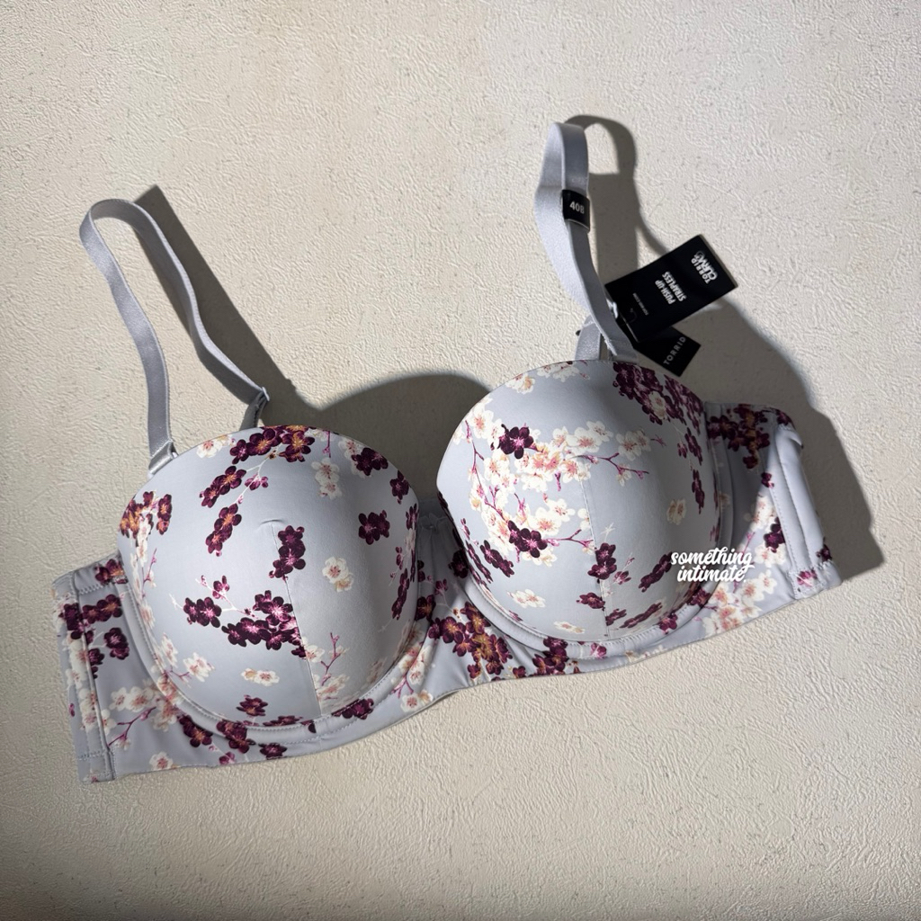 TORRID CURVE Cheri Strapless Pushup Flora Bra / บราเกาะอก ถอดสายได้ / บราเกาะอก / Bandeau Tube Top B
