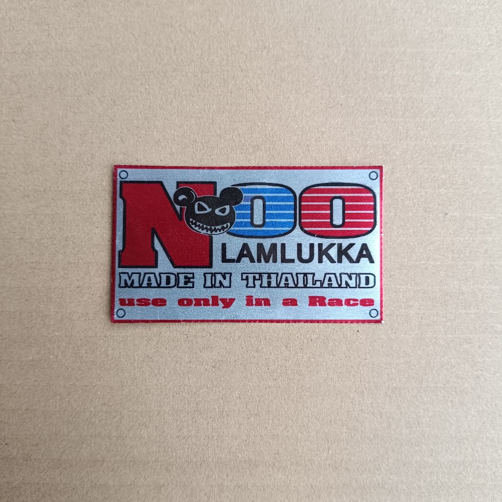 Noo Lamlukka Aluminium RACING EXHAUST EMBLEM