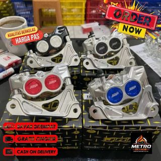 KALIPER FORMULA JRP 4PISTON PLUS BREKET BEAT SCOOPY VARIO OLD/NEW 125/150 HONDA KALIPER FORMULA 4 PISTON ORIGINAL