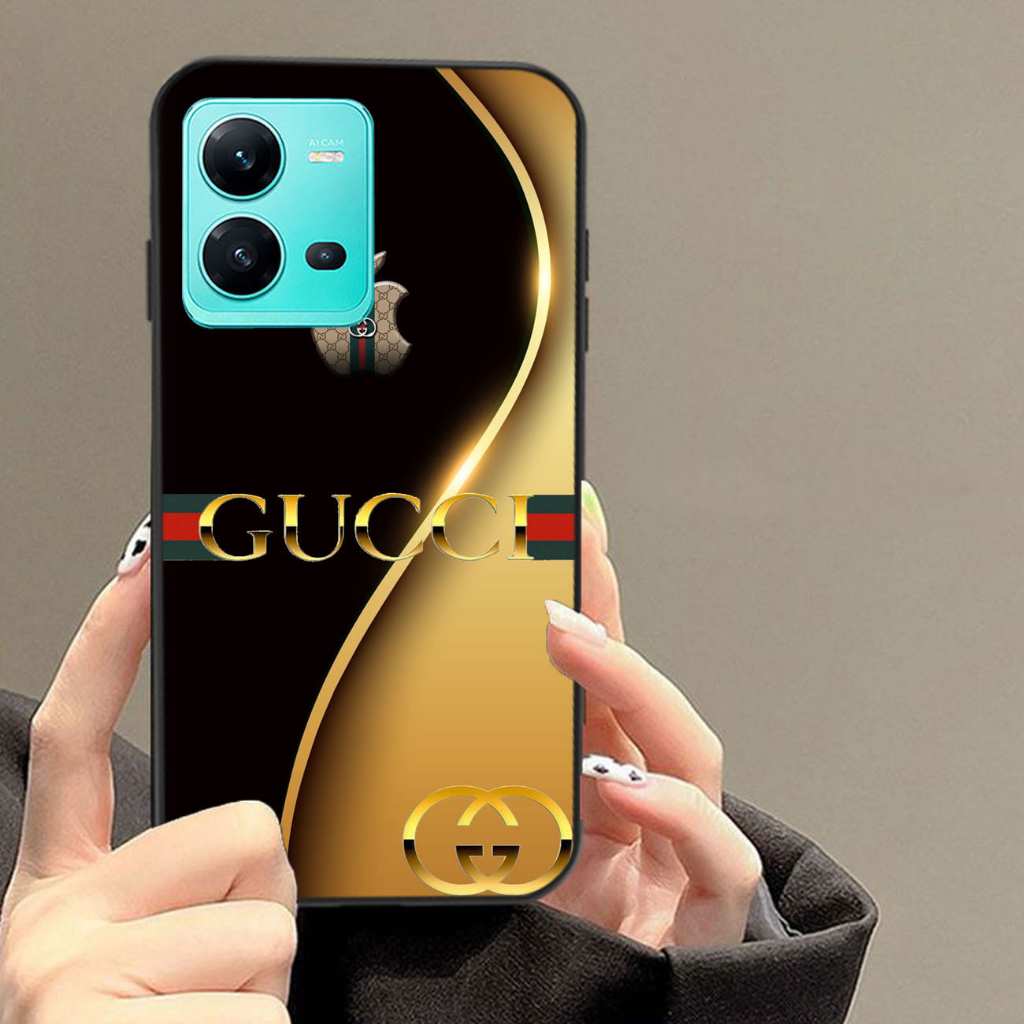 HP GK337 (VIVO V25 5G) VIVO V25E Glass Softcase - เคส VIVO V25 5G - เคสโทรศัพท์ VIVO V25 5G - เคสโทร