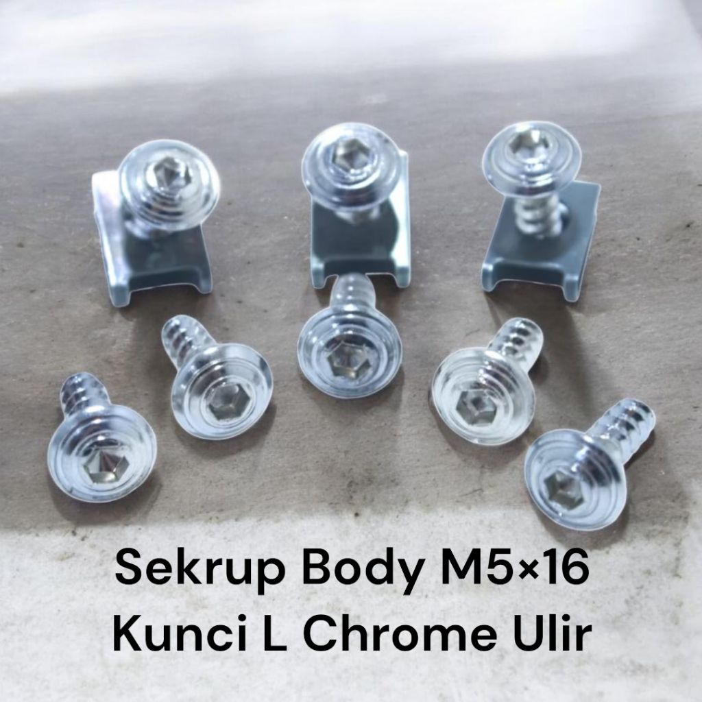 Yamaha Mio Jupiter Body Screws M5ayang16 Chrome Spiral L Key