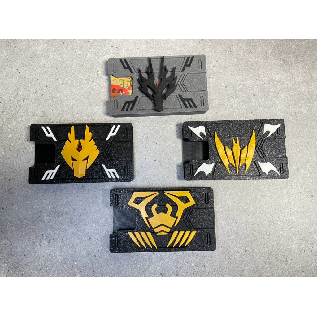 โครงการ Kenuangz - WALLET CARD KAMEN RIDER RYUKI 3D - ATM WALLET - ภาพจริง - สล็อต 6 ชิ้น