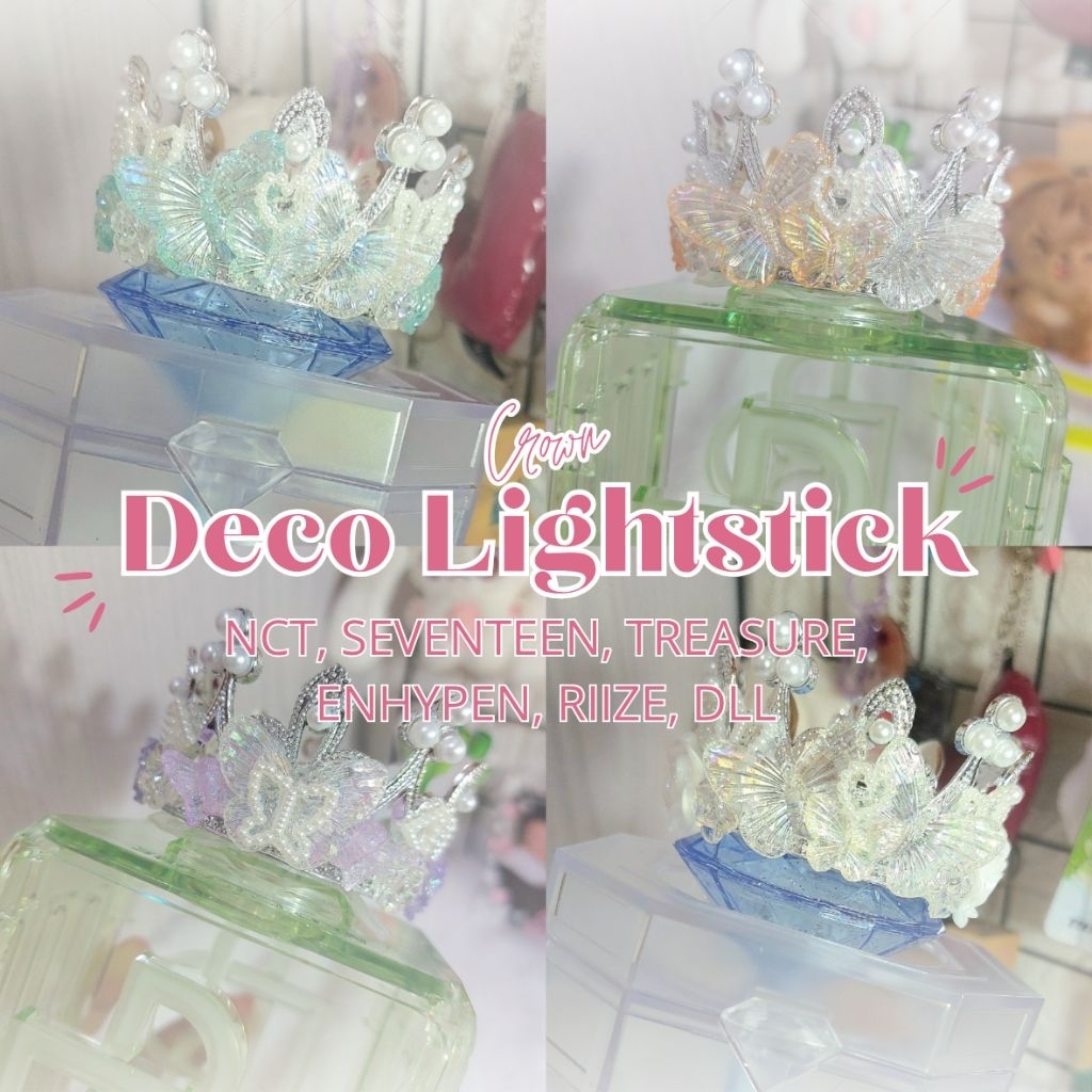 (LARGE) Deco Crown Lightstick Kpop Crown LS Custom ตกแต่ง Request NCT WAYV SEVENTEEN TREASURE ENHYPE