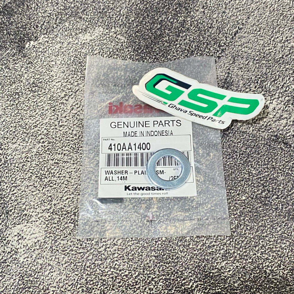 แหวนเพลาหน้าและหลังสําหรับ Kawasaki Ninja R SS RR Original 410AA1400 เครื่องซักผ้าขนาดเล็กธรรมดา 14 